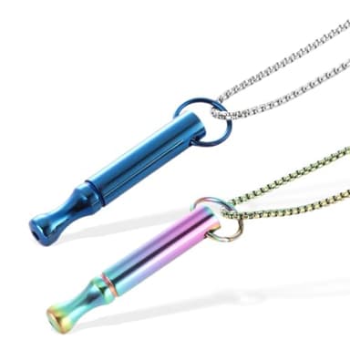 Colliers de Respiration Consciente Anti-Stress, 2 Pièces Collier Respiration Anti Tabac, chaînes respiratoires en acier inoxydable pour sevrage du tabagisme Sans fumée Chaîne respiratoire