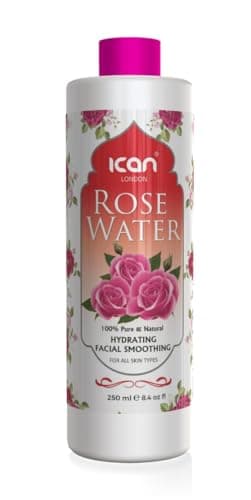 Eau de rose 100 % pure et naturelle pour hydrater le visage et lisser 250 ml