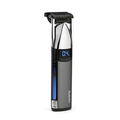 BaByliss - S996E - Tondeuse barbe Stubble Trimmer Sans Fil Super-X Metal, Lames en acier japonais, 24 réglages de longueurs, 100% Waterproof, Idéale pour barbe naissante et barbe de 3 jours