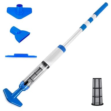 Umisu 3 en 1 Aspirateur de Piscine sans Fil, Nettoyeur Électrique à Batterie Rechargeable, Aspirateur Piscine pour Spa, Bain à Remous, Piscine Hors-Sol et Piscine Enterrée