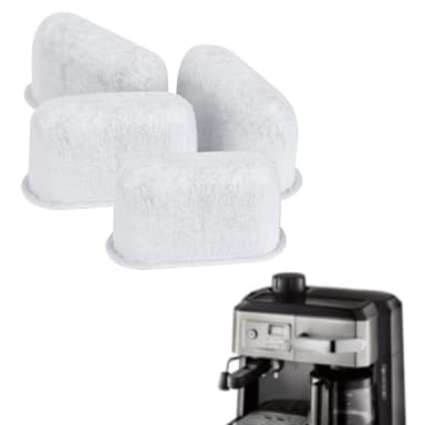 Filtres à Eau Rechange XIHIRCD pour Delonghi, 4pcs, Compatibles avec 7313285779, Charbon Actif, Forte Adsorption, Machine à Expresso