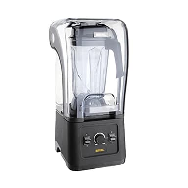 Buffalo Blender professionnel puissant 1,68 kW avec capot d'insonorisation 2,5 litres, Plastique sans BPA, Moteur à vitesse variable, DR825