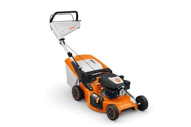 STIHL Tondeuse à Gazons RM 253 T - Moteur Économique, Largeur de Coupe 51 cm, Tractée, 55 L, 7 Niveaux de Hauteur de Coupe