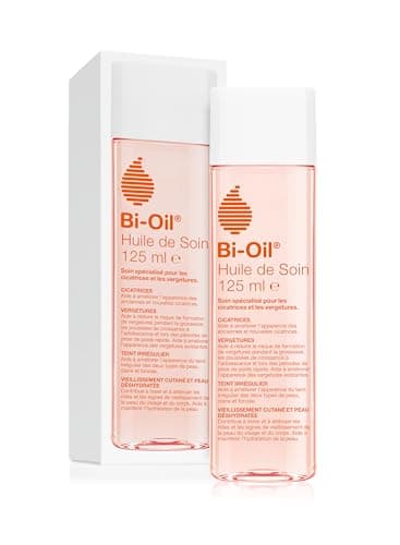 Bi-Oil Huile De Soin Pour La Peau - Soin Spécialisé Pour Les Vergetures, Cicatrices, Peau Sèche Et Teint Irrégulier - 1 X 125 Ml