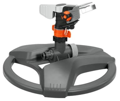 Arroseur-Canon sur traîneau Premium de Gardena : arroseur Premium pour l'arrosage de Surfaces jusqu'à 490 m², réglage en continu de la portée jusqu'à 12,5 m (8135-20)