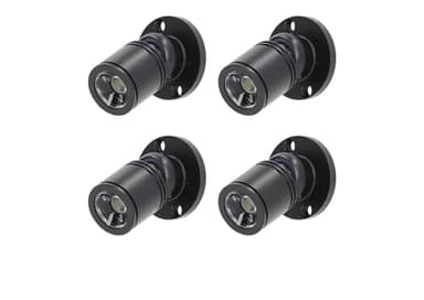 ANYPOWK Mini Spots LED 5V Dimmables - 1.5W 150lm avec Couleurs Variées (Rouge, Vert, Bleu, Blanc) et Télécommande Sans Fil - Spots Compacts pour Éclairage de Présentation, Pack de 4