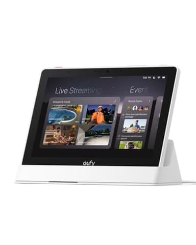 eufy Smart Display E10, eufy Edge Security Center, Stockage Local Extensible Jusqu’à 16 to, compatibilité Produits, cryptage de Niveau Militaire, Pas de Frais mensuels