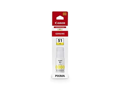 Canon GI-51 Y Bouteille d'encre pour imprimante jet d'encre PIXMA MEGATANK, haut rendement, jaune