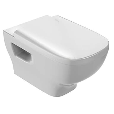 Jacob Delafon - Pack WC Suspendu Sans Bride STRUKTURA - Compatible Double Chasse 3/6L - Abattant Recouvrant - 34,0x41,0x54,0 cm - Blanc - EDE112-00