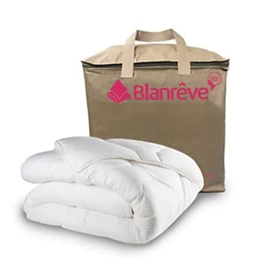 Blanrêve - Couette Protect Planet - Ultra Douce - Moelleuse et confortable - pour lit de 1 personne - 140x200 cm - Blanc - Fabriqué en France