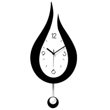 XINTANG Pendules Murales Silencieuses Gouttelettes d'eau Swing Horloge Murale Design Moderne Style Nordique Salon Horloges Murales Mode Creative Chambre Horloge Murale