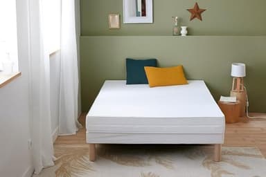 Abeil - Matelas en Mousse AB100 - Dureté Ferme H3 - Housse Microfibre Ultra Douce, Amovible & Lavable en Machine - Certifié Oeko-Tex - Blanc, 140 x 190 cm