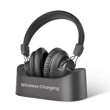 Avantree Audition 3 - Casque Bluetooth 5.3 Over-Ear avec Base Rechargeable, Compatible avec Samsung Smart TV, Mode Voix Claire, Volumes Amplifiés et Support aptX-Adaptive & HD, léger et Confortable