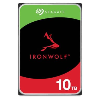 Seagate 10 TB IronWolf NAS 3.5 Inch Hard Drive ST10000VN0008 (SATA 6 Gb/s/256 MB/7200 RPM)