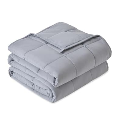 Sivio Couverture lestée pour adulte - 7 kg - Couverture lestée respirante - Matériau doux avec perles de verre pour toutes les saisons - Canapé-lit - 120 x 180 cm - Gris