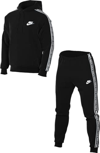 Nike Club Survêtement, Noir/Blanc, M Homme