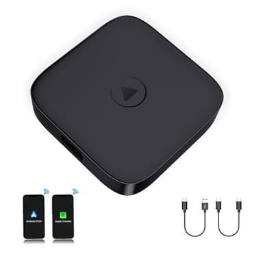 CARABC B2 Adaptateur de Voiture sans Fil CarPlay et Android avec Android 11.0 – Magic Box 2.0 Built-in Dual WiFi Support Utilisation simultanée de CarPlay et Netflix/Youtube (AI Box)