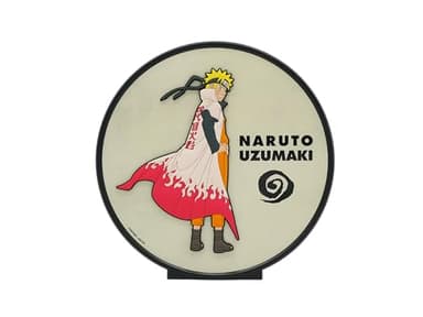 NARUTO SHIPPUDEN-Décoration lumineuse NARUTO HOKAGE-20 cm-USB-C, Noir-rouge -beige