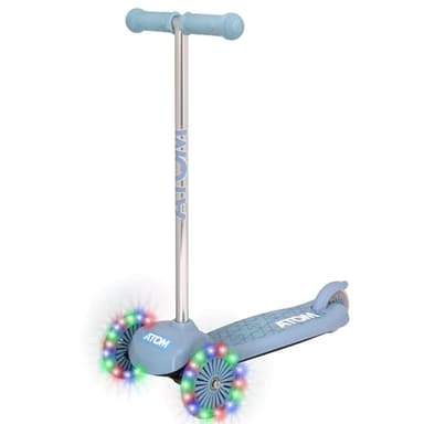 HTI Atom Trottinette Lumineuse Move 'N' Groove pour Enfants | Triscooter à 3 Roues | Inclinaison pour Tourner | Roues Lumineuses | Pour Tout-Petits
