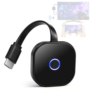 4K 5G Dongle HDMI sans Fil - Plug & Play Adaptateur de Miroir d'Écran Miracast HDMI Dongle, Compatible iPhone/iPad/Android/Windows, pour TV/Moniteur/Projecteur, Support AirPlay/Miracast/DLNA