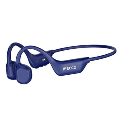 IFECCO Casque Conduction Osseuse Bluetooth 6.0, IP67 Écouteurs à Conduction Osseuse Open Ear Casque de Sport sans Fil avec Micro pour Course à Pied, Sport, Cyclisme, Fitness
