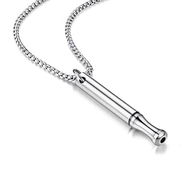 Collier de respiration, cadeau d'anniversaire pour Noël et la Saint-Valentin, aide à la respiration, soulagement de l'anxiété, titane pour hommes, pour femmes, exercices de respiration, méditation
