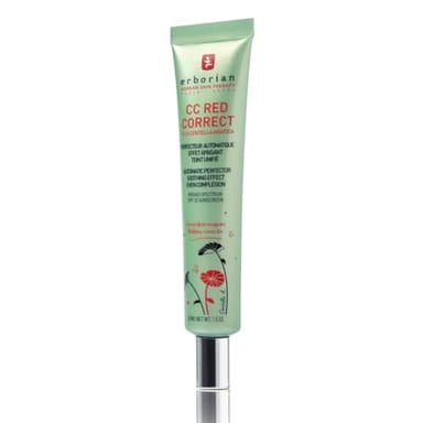 Erborian - Crème Teintée Anti-Rougeur CC Red Correct - Soin du Visage Perfecteur Automatique de Teint avec Correction Colorielle - Teint Unifié - SPF 25 - Cosmétique Coréen - 45ml