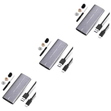 DOITOOL 3pièces Disque Dur Externe Ssd Portable USB Type - Boîtier pour De Données Rapide avec Câble
