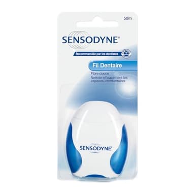 Sensodyne Fil Dentaire, Pour Dents Sensibles, 50 Mètres