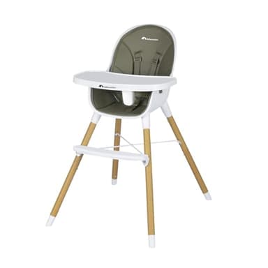 Bebeconfort Avista Chaise Haute 2 En 1, De 6 Mois à 6 Ans Environ, Jusqu'à 30 Kg, Chaise Haute Bébé Évolutive En Petite Chaise Enfant, Mineral Green