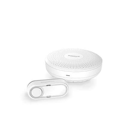 Carillon sans fil, portatif, rond Honeywell Home DCR311S série 3 avec bouton-poussoir (blanc)