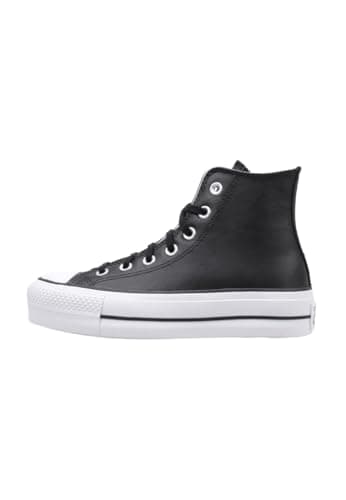 Converse Chuck Taylor All Star Platform Leather High-Top BASKETS PLATEFORME Femme