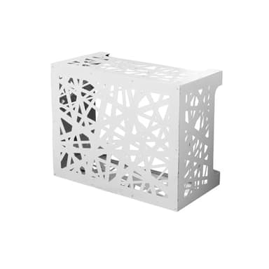Cache climatiseur en aluminium blanc ARTIST M 86x44x h68 cm