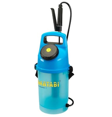 Matabi - Evolution 7 Pulvérisateur à Pression préalable - 5L - Design Ergonomique et translucide - Grande Bouche de Remplissage séparée de la Pompe - Idéal pour Le Jardin - Fabriqué en Espagne