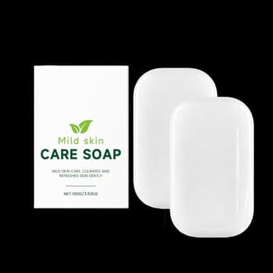 Savon doux pour la peau, naturel et non parfumé, végétalien et sans microplastique, nettoyage en profondeur pour le visage et le corps, pH neutre, sans parfum, convient pour les cheveux, le visage et