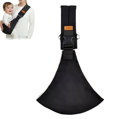 Guyode Porte Bebe Toddler Réglable, Echarpe de Portage Bebe Léger et Respirant, Baby Carrier Physiologique s'Applique à 6-36 Mois, Sling Bébé Randonnée Ergonomique, Babycare Portage (Noir)