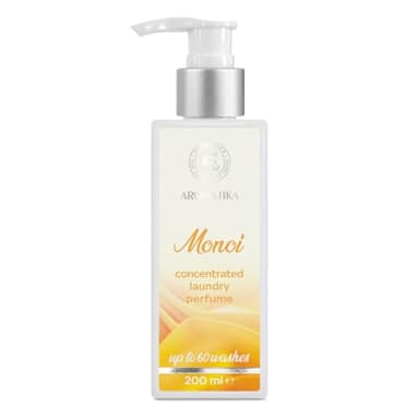 Parfum de Linge Concentré Monoi 200ml - Parfum de Lessive - Longue Durée - Désodorisant pour le Linge - Concentré pour Machine à Laver - Parfum de Lessive Liquide