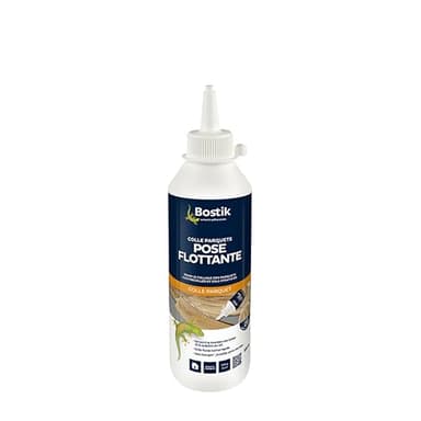 Bostik - Colle Parquets Pose Flottante - Parquets contrecollés et stratifiés- Assemblage Des Lames et Rainures - Collage Fluide Et Rapide - Biberon 500 g