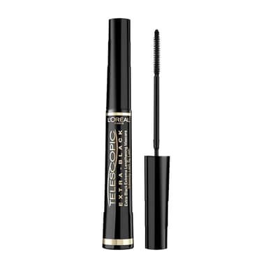L'Oréal Paris - Mascara Allongeant Telescopic - Noir Intense - Brosse Peigne Flexible - Formule Crème Intensifiante - Couleur : Carbon Black (Noir Carbone)