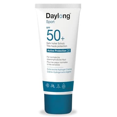 Daylong Sport Active Crème Solaire Hydrogel-Creme SPF50+, Visage et corps, Technologie d’absorption ultra rapide, 50ml