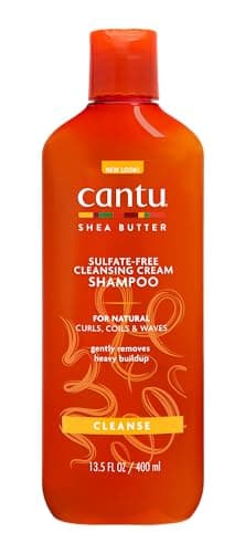 Cantu Cleansing Cream Shampooing - Shampooing pour cheveux bouclés et crépus - Formule riche au beurre de karité - Nettoie en douceur et en profondeur les cheveux et le cuir chevelu - Sans sulfate -