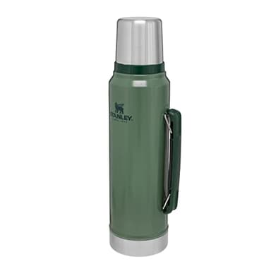 Stanley 1913 Classic Legendary 1L - Maintient la Température 24h (Chaud/Froid) - Bouteille Isotherme - Sans BPA - Gourde Isotherme 1L en Acier Inoxydable - Gourde Inox - Hammertone Green