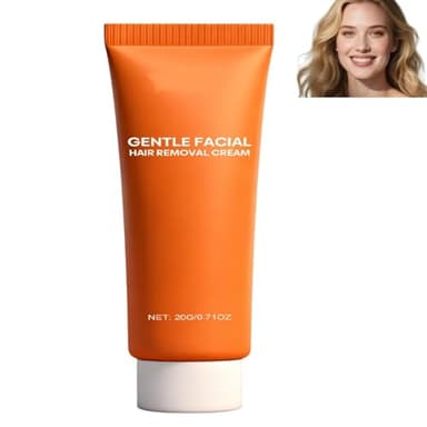 Crème dépilatoire douce pour le visage pour peaux sensibles, dissolvant pour les lèvres supérieures et le menton des femmes, poils des bras, du pubis et du bikini, crème dépilatoire (1PCS)