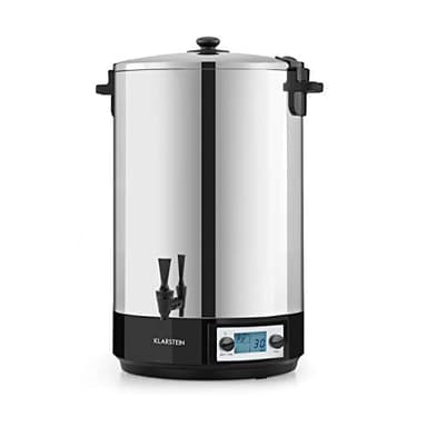 Klarstein KonfiStar 50 Digital - Stérilisateur automatique, Distributeur de boissons chaudes, 50 Litres, 2500 Watt, 30-100 °C, Minuterie, fonction réchauffage, acier inoxydable poli