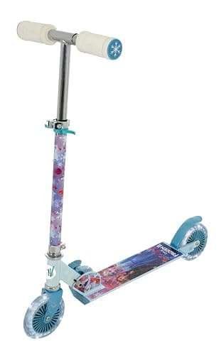 La Reine des Neiges 2 Trottinette Lumineuse pour Enfants | sous Licence Officielle pour Filles ou garçons | Trottinette Pliable à Deux Roues réglables avec Roues Lumineuses | À partir de 5 Ans