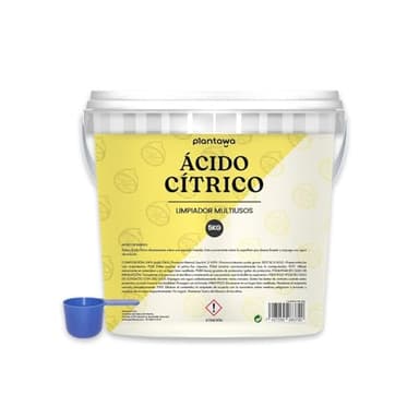 PLANTAWA Acide Citrique Powder 5kg | Acide citrique poudre menager pour la cuisine, la salle de bain et le jardin | 100% pur et polyvalent. Nettoyant universel