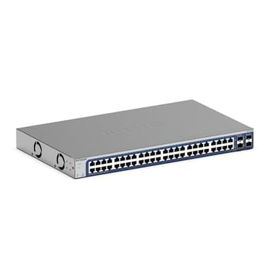NETGEAR (GS748T) Smart Switch Web manageable Gigabit Ethernet 48 Ports, Gestion dans Le Cloud Insight, 2 Ports SFP 1 Gigabit et 2 Ports Combo 1 Gigabit, Bureau ou en Rack, Garantie à Vie