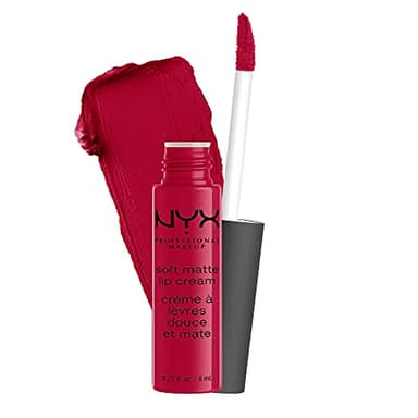 NYX Professional Makeup Rouge à Lèvres Soft Matte Lip Cream, Fini Mat Crémeux, Couleur Ultra-Pigmentée, Tenue Longue Durée, Teinte : Monte Carlo (10)