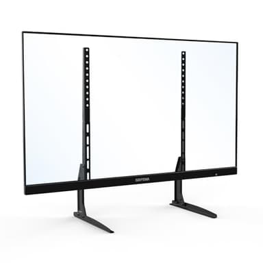 GRIFEMA Pied TV Universel pour Téléviseurs 22"-80", Hauteur Ajustable, Supporte Jusqu'à 50kg, VESA Max 800x400mm, Montage Facile - Noir