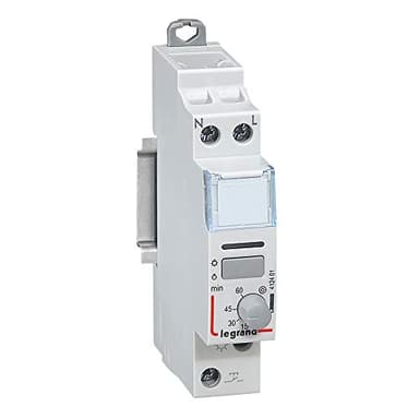 Télérupteur silencieux temporiséà vis 230V~ 1P 250V~ - 16A - 1F - 1 mod.